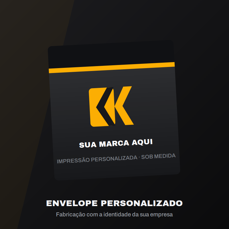 Envelope de segurança personalizado com a marca da sua empresa